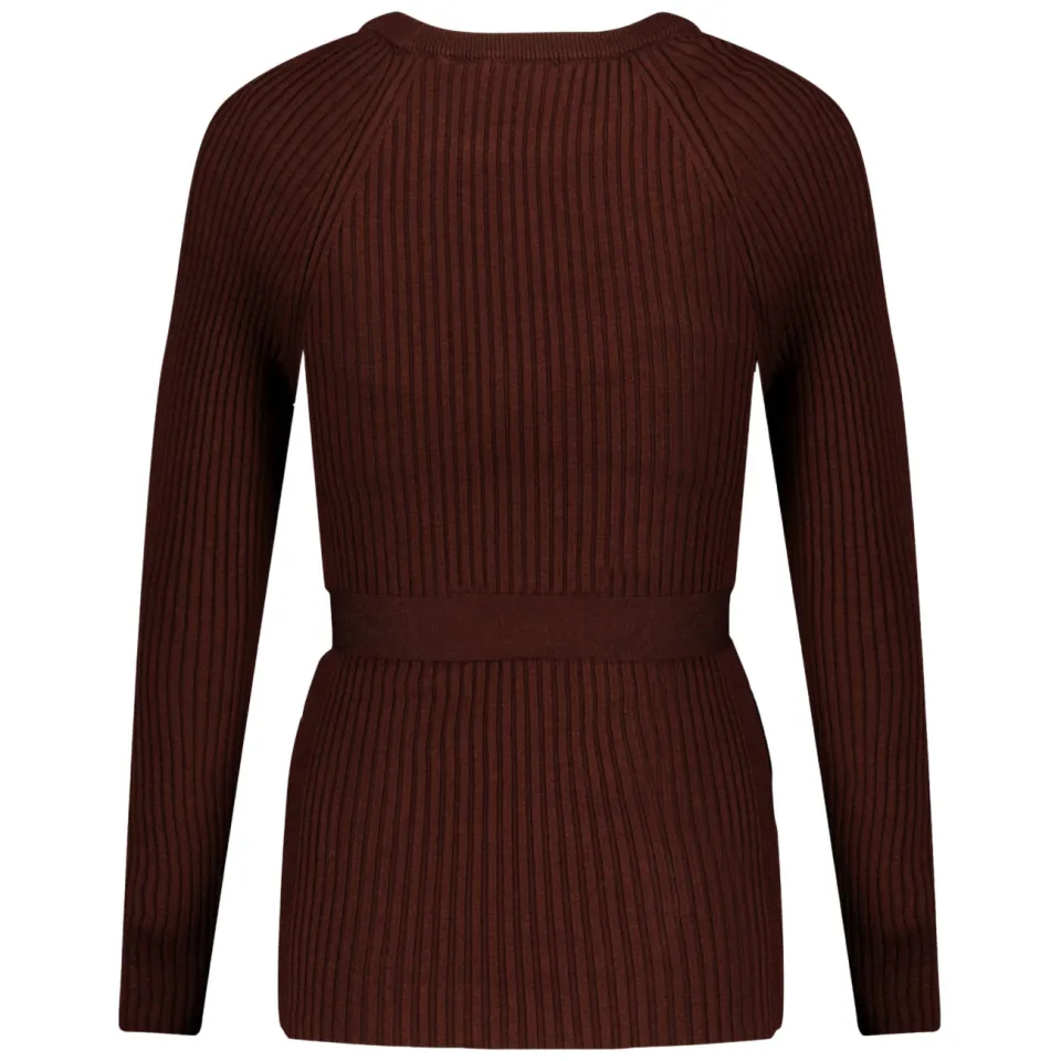 LOVE2WAIT aansluitende zwangerschapslongsleeve donkerbruin, foto 3