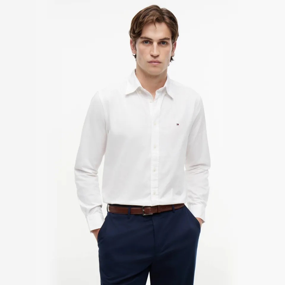 Tommy Hilfiger regular overhemd CORE FLEX POPLIN white, foto 5