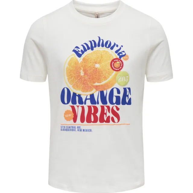 Only T-shirt wit met printopdruk