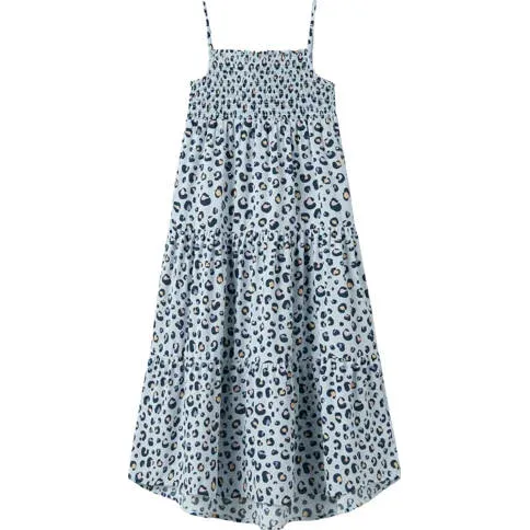NAME IT NKFVINAYA maxi jurk blauw Lichtblauw/donkerblauw