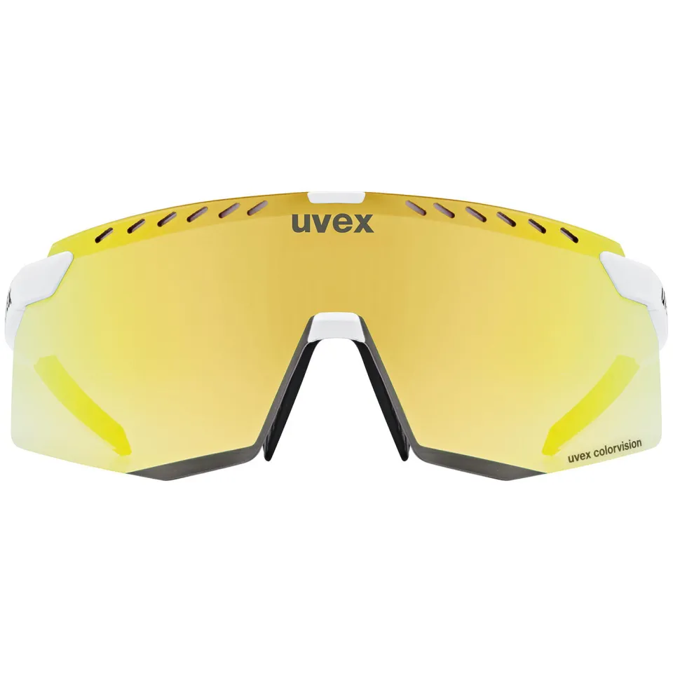 Uvex Fietssportbril pace stage CV 2027 wit/geel, foto 3