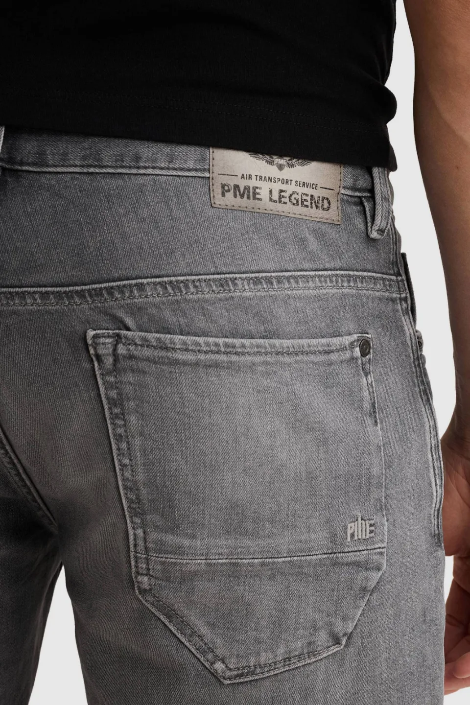PME Legend Nightflight denim short grijs, foto 5