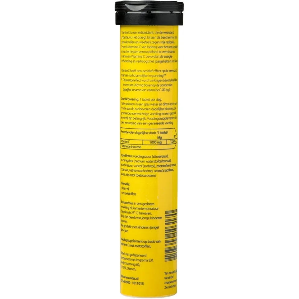 Roter Vitamine C 1000 mg abrikoos-sinaasappel bruistabletten, foto 2