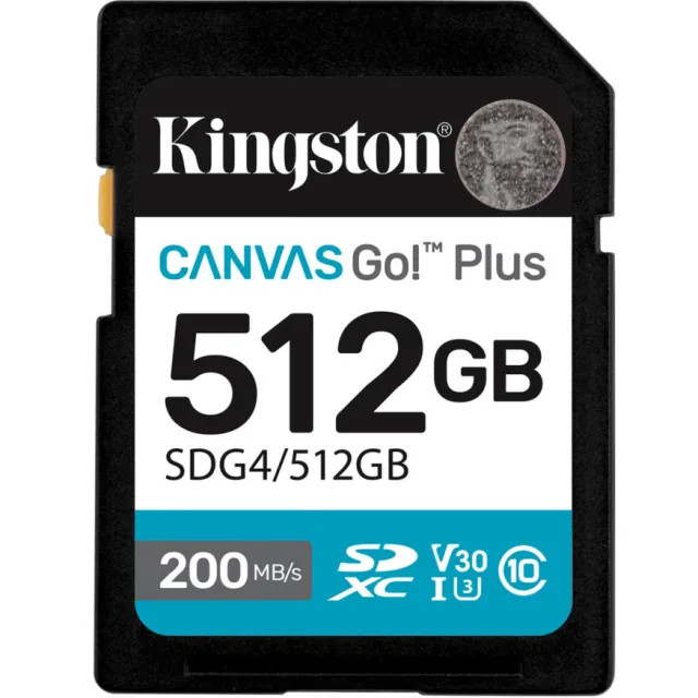 Kingston Canvas Go! Plus SDXC 512GB geheugenkaart