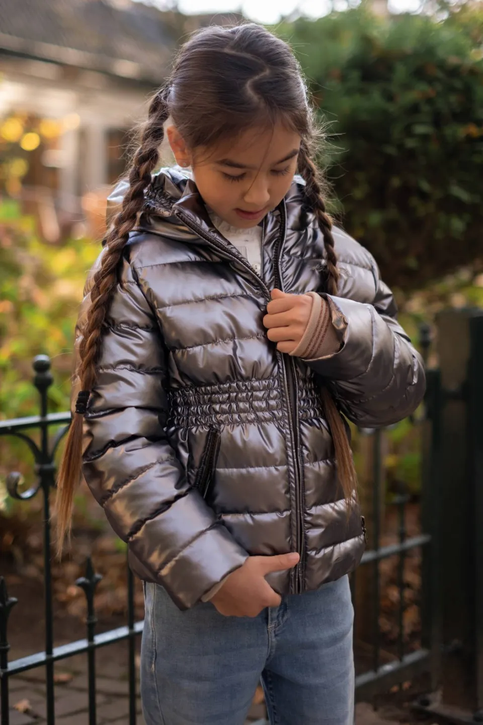 Like Flo Ayza quilted winterjas zilver