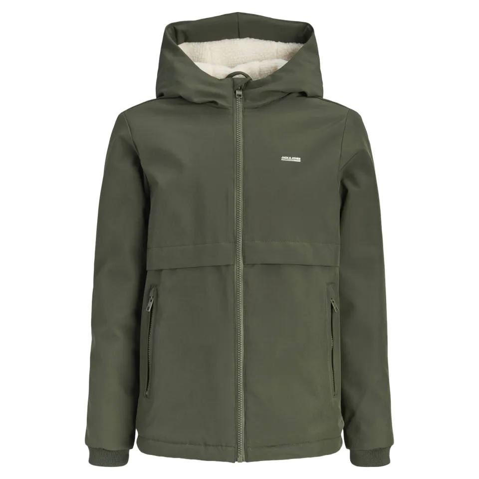 Jack & Jones winterjas donkergroen, foto 2