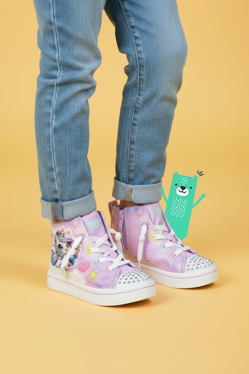 Skechers Twi-Lites 2.0 hoge sneaker paars, foto 6