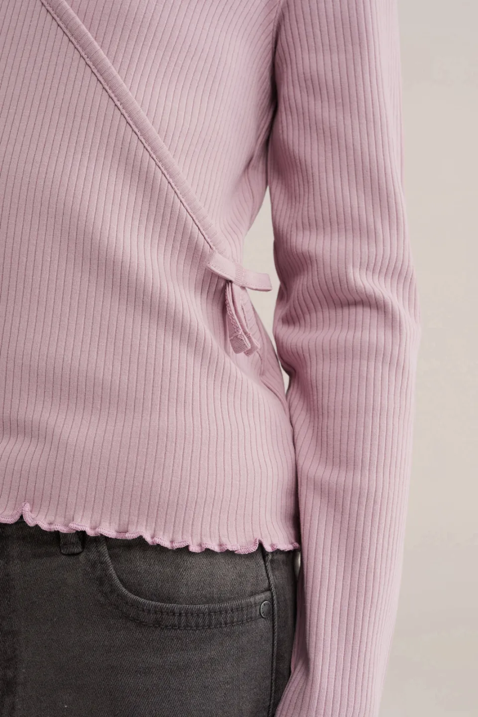 WE Fashion longsleeve lichtroze, foto 5