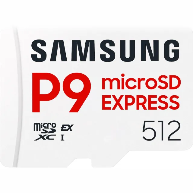 Samsung P9 microSD Express 512GB flash-geheugenkaart wit White