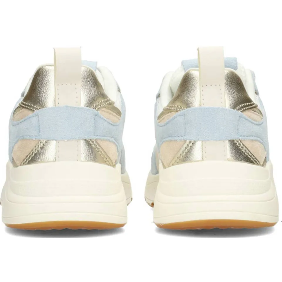 POSH by Poelman Rosie chunky sneakers ecru/lichtblauw, foto 3