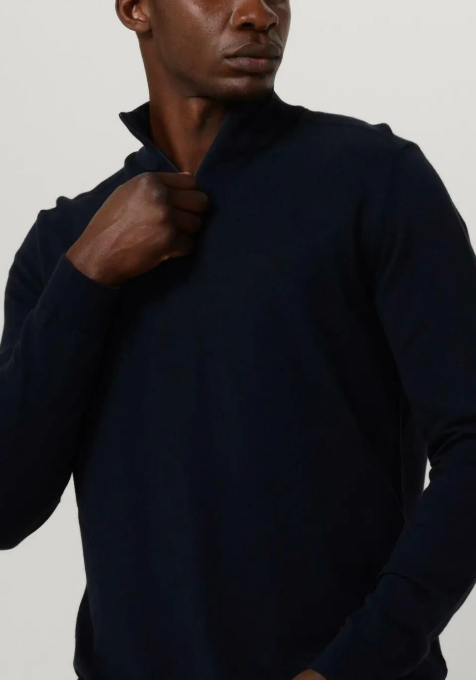 SELECTED MEN Heren Truien & Vesten Slhberg Half Zip Cardigan Noos - Donkerblauw, foto 4