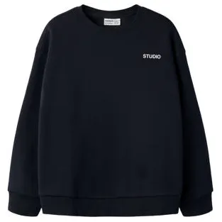 NAME IT KIDS sweater met tekst - donkerblauw Tekst