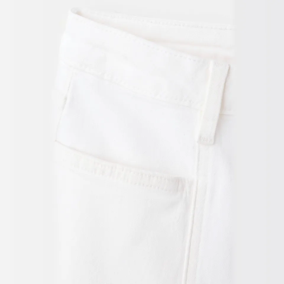 Mango TEEN wide leg jeans - naturel wit, foto 7