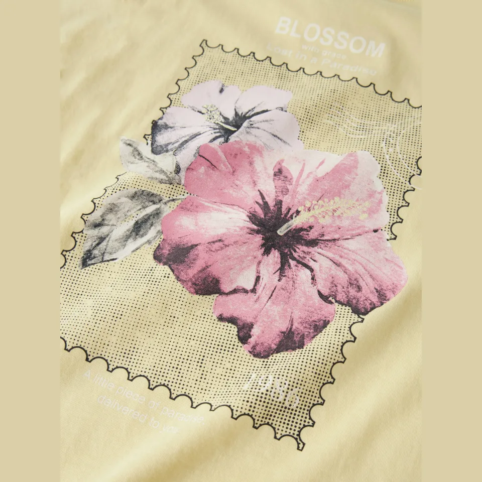 NAME IT KIDS t-shirt lichtgeel, foto 4
