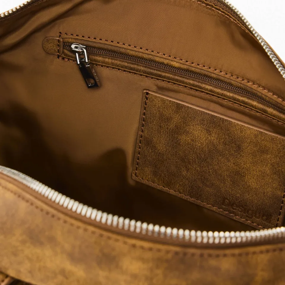 Desigual schoudertas camel, foto 4