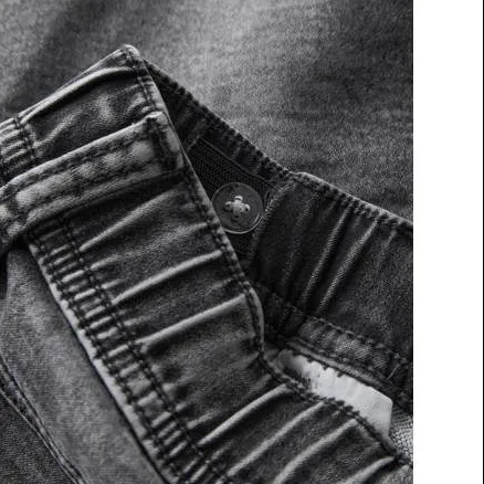 NAME IT regular denim jeansshort grijs, foto 5