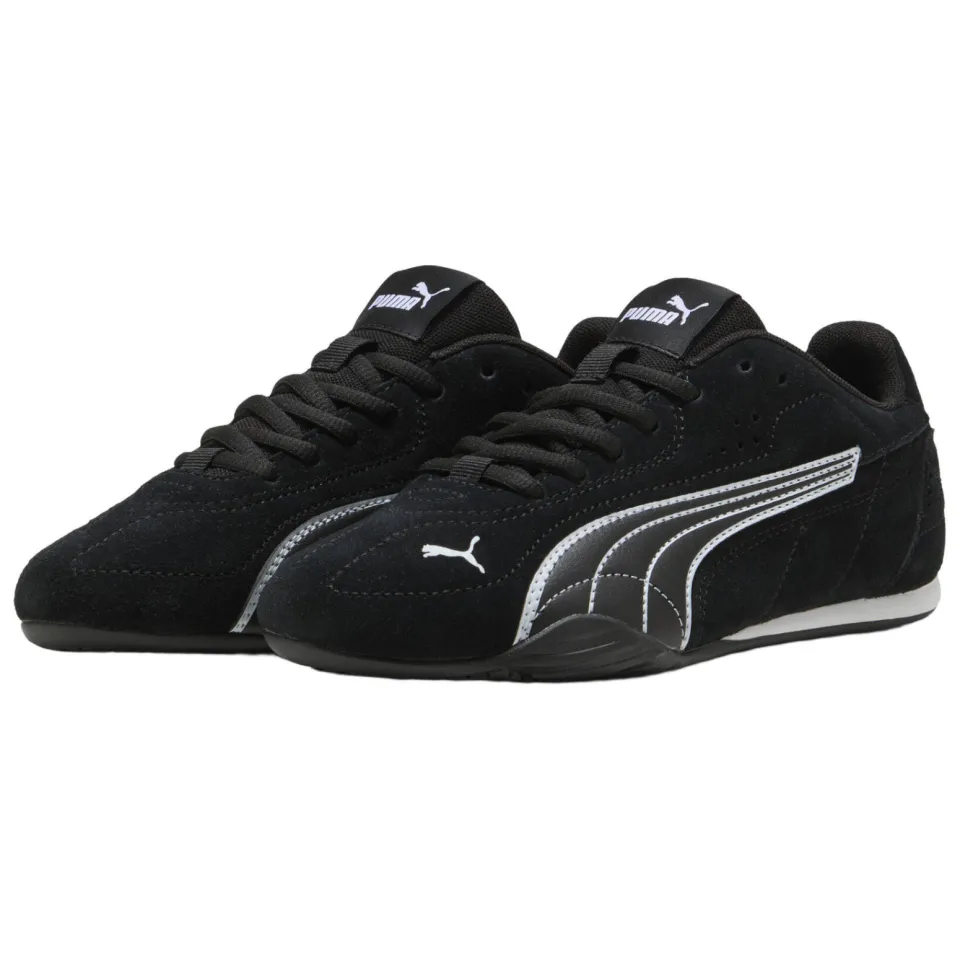 Puma Catch suède sneakers - zwart/wit, foto 6