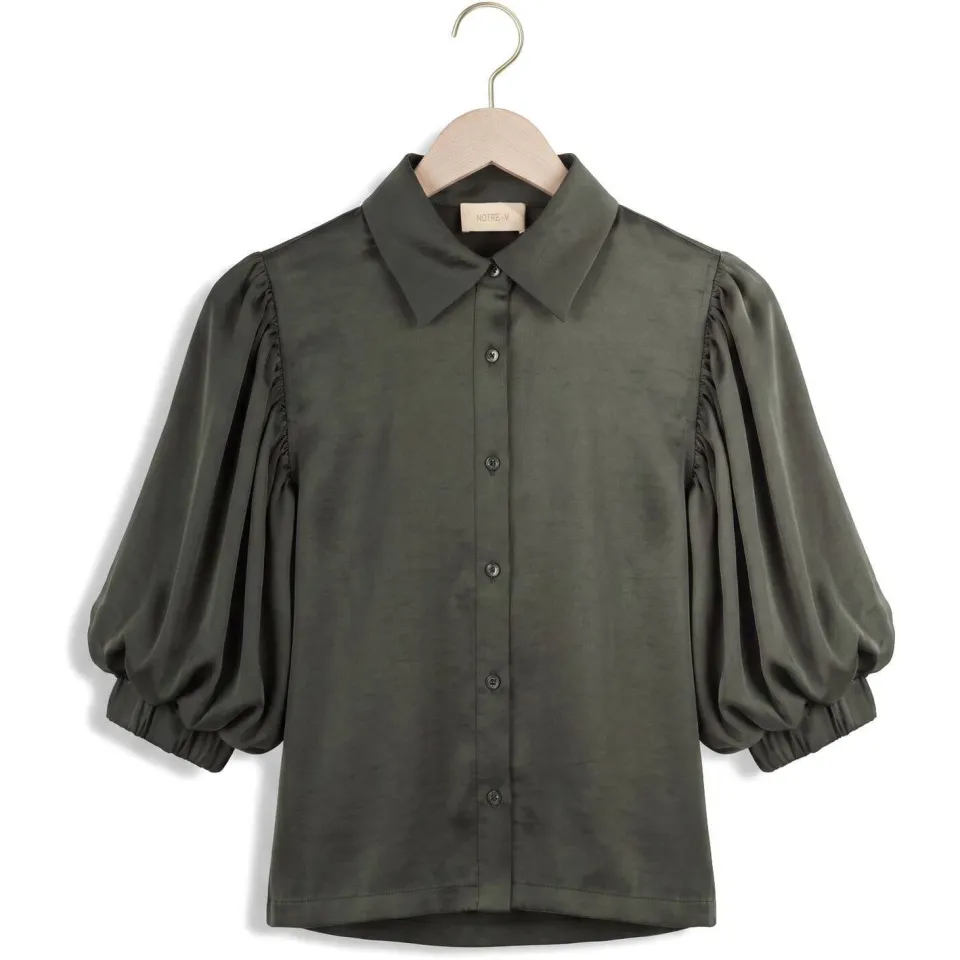 Notre-V Nv-inka blouse donkergroen, foto 2