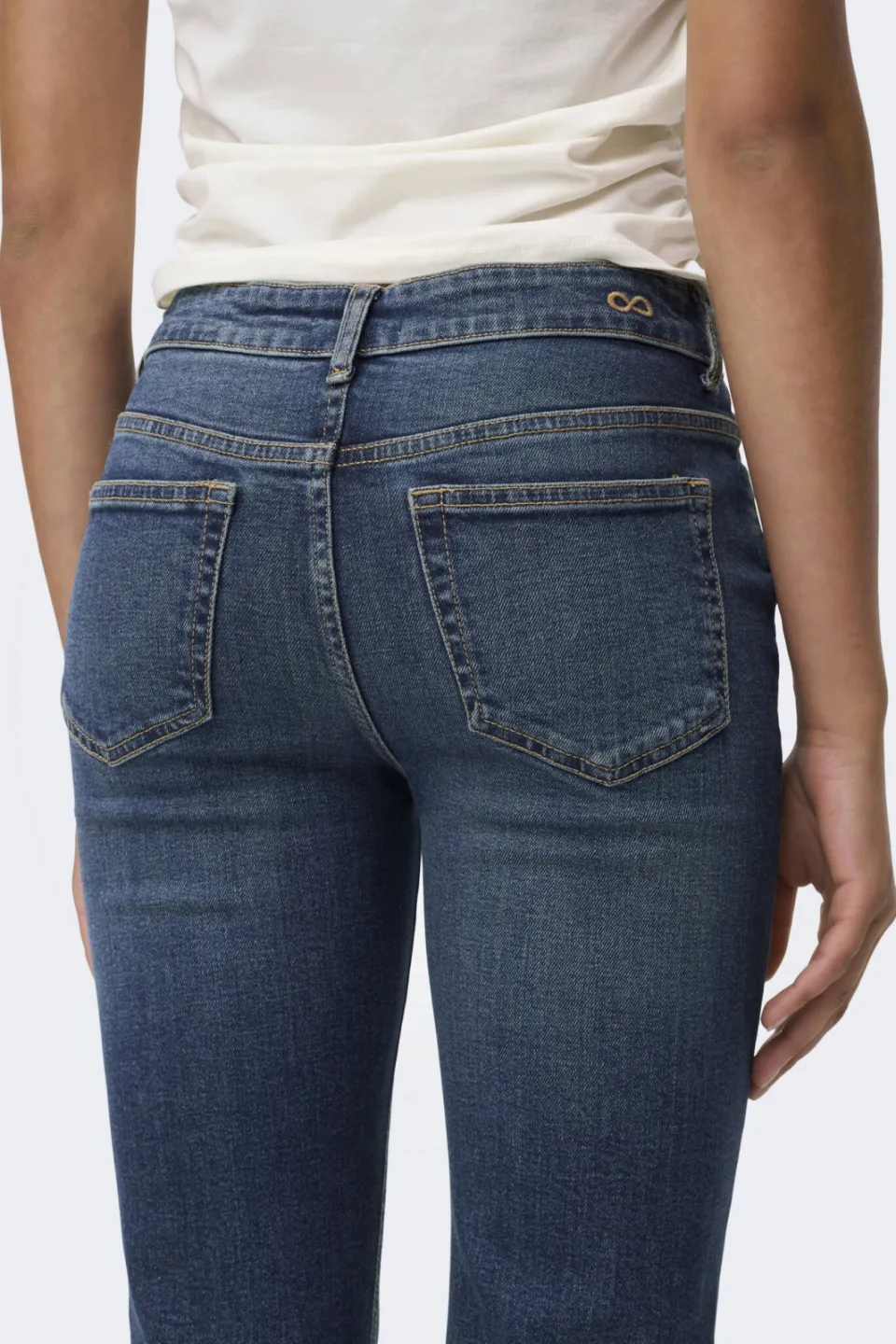 JDY high waist flared jeans dark blue denim, foto 5