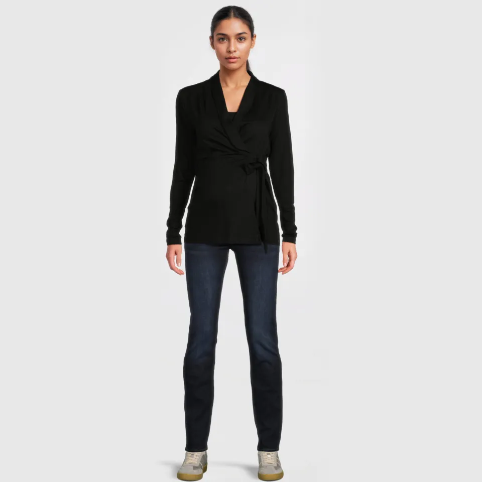 LOVE2WAIT low waist zwangerschaps straight leg jeans darl wash, foto 3