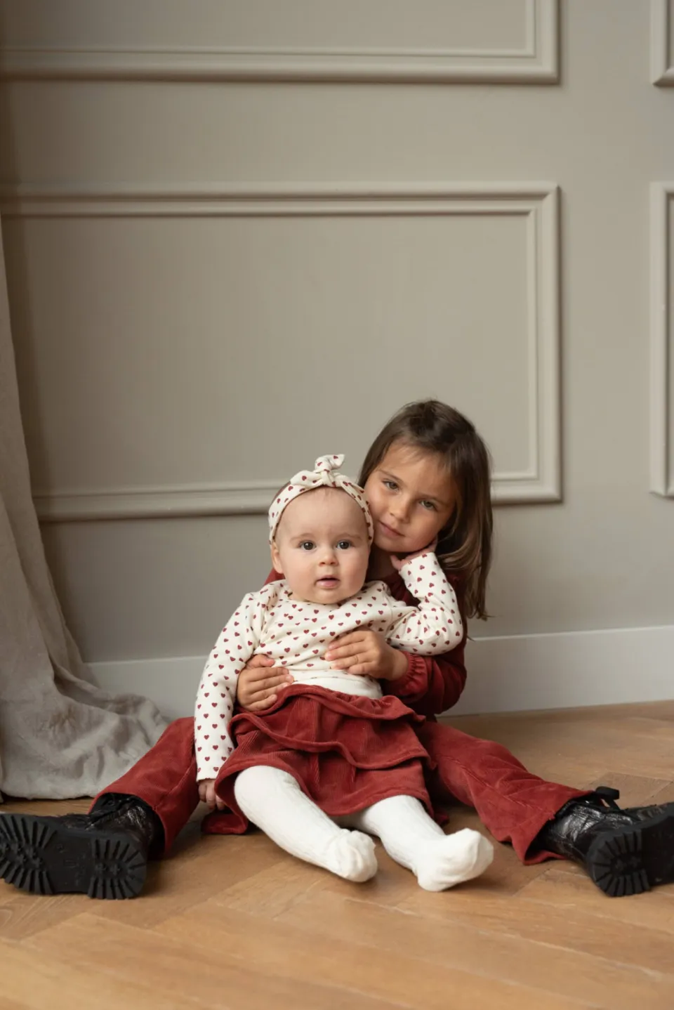 Dirkje set met hartjes - wit/rood, foto 5