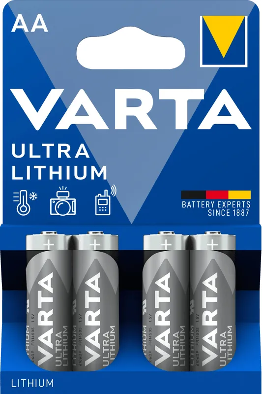 Varta Ultra Lithium AA Blister 4 stuks