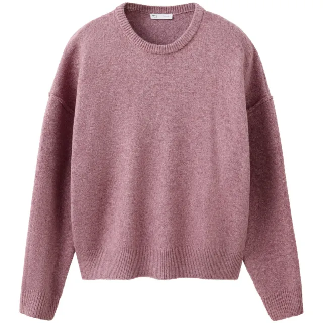 Mango TEEN oversized gebreide trui - donkerroze