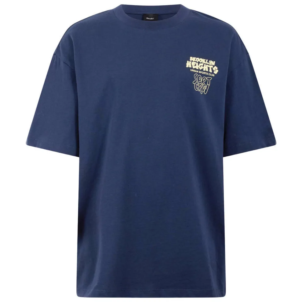 Shoeby T-shirt met backprint donkerblauw, foto 2