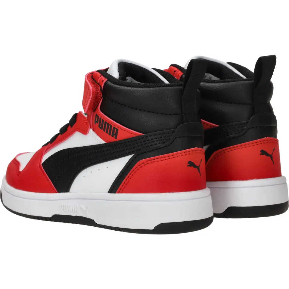 Puma Rebound V6 Mid Sneakers Jongens Rood, foto 7