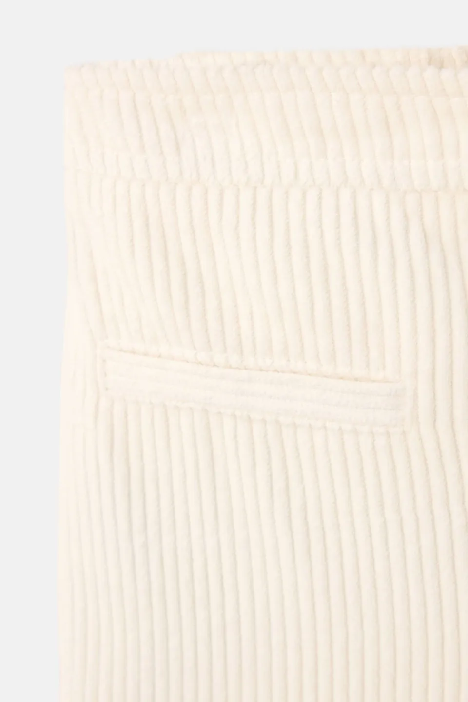 Mango Kids corduroy casual broek beige, foto 3
