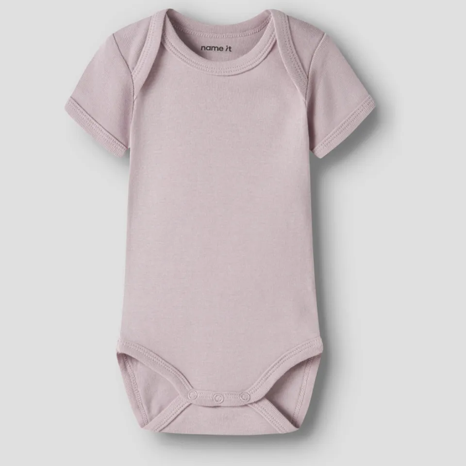 NAME IT BABY romper - roze/wit (set van 3), foto 3