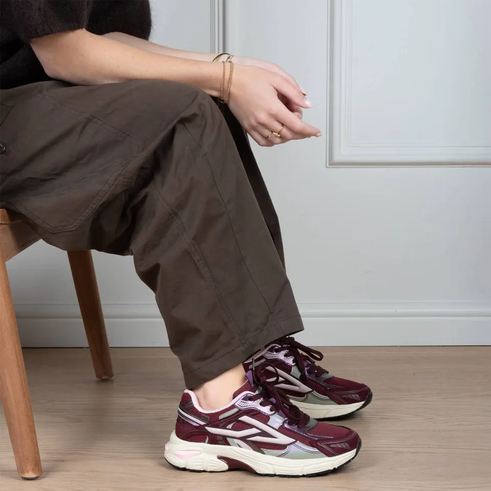 POSH by Poelman Ginny sneakers - bordeaux/lichtroze, foto 7