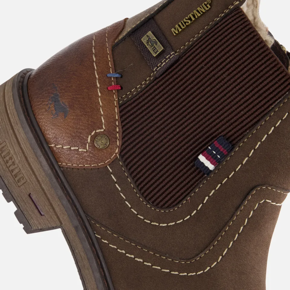 Mustang chelsea boots donkerbruin, foto 6