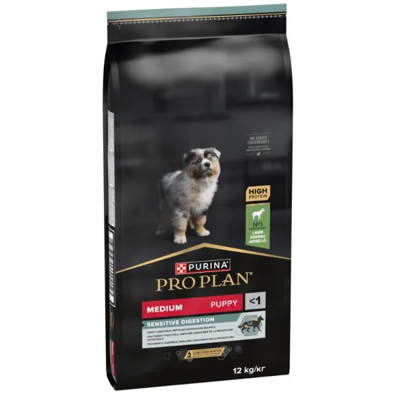 Pro Plan Medium Puppy Sensitive Digestion lam hondenvoer