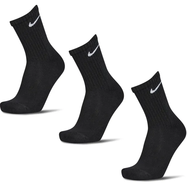 Nike Everyday Cushioned Crew 3 Pack Sokken Unisex - Zwart-42