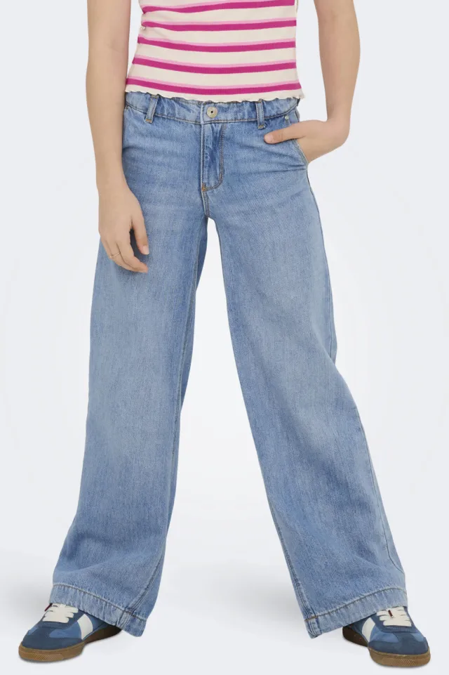 Only KIDS ONLY GIRL wide leg jeans KOGCOMET light blue denim