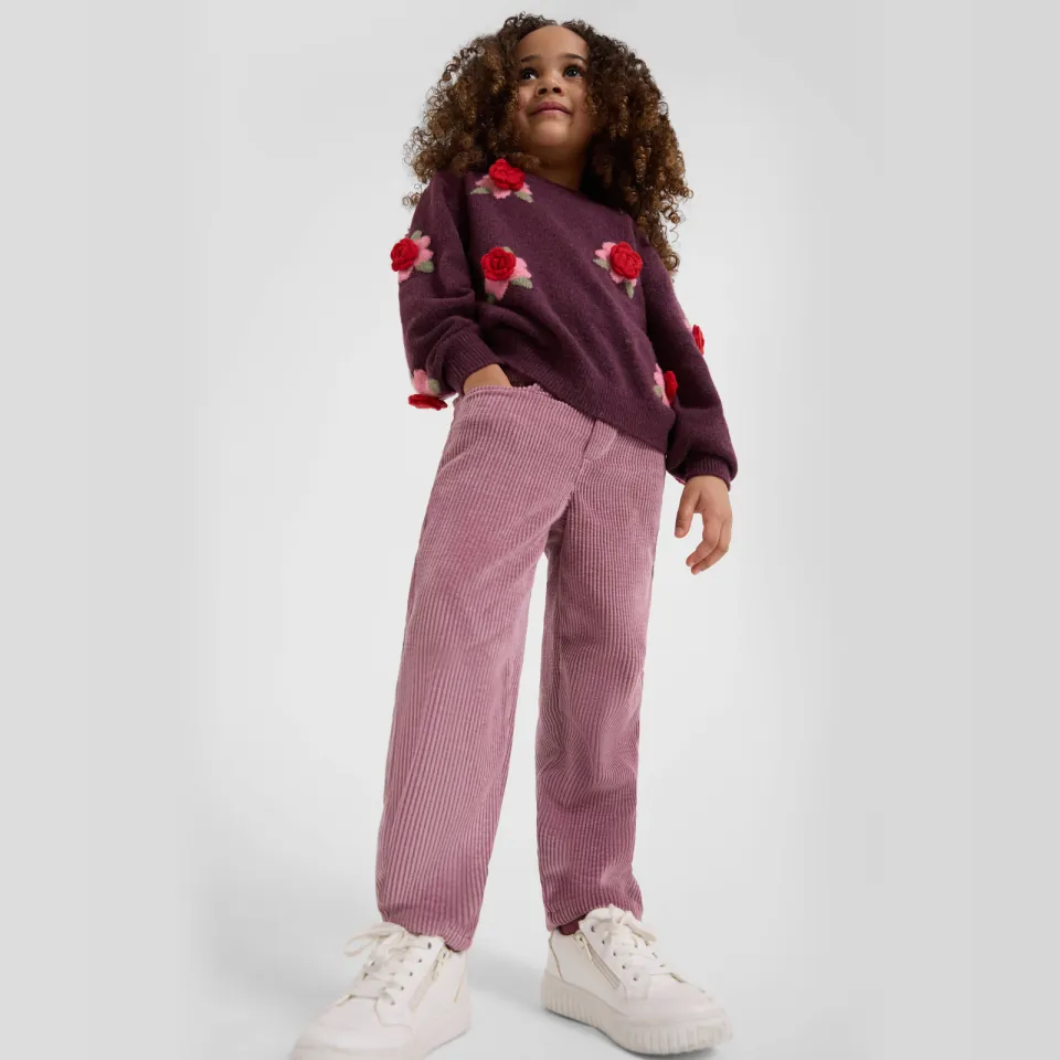 s.Oliver corduroy casual broek roze, foto 3