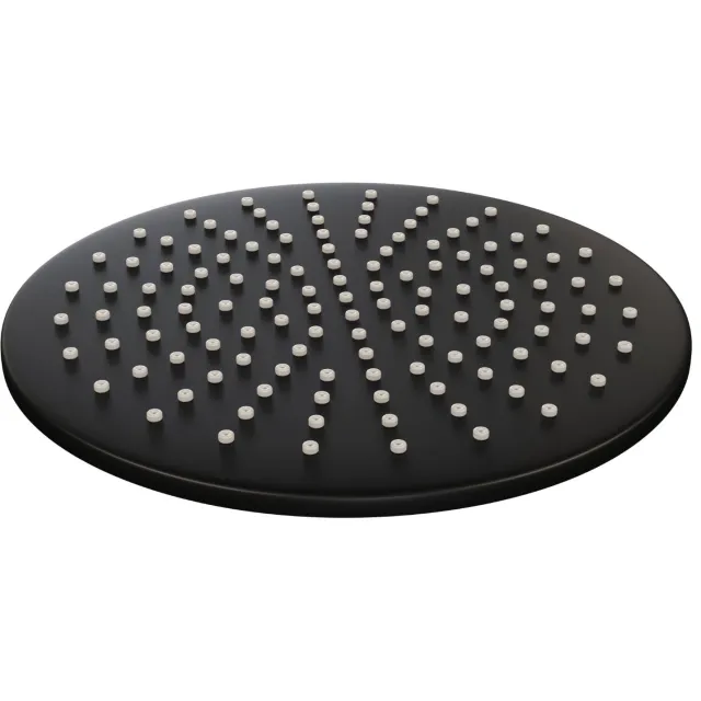 Brauer Black hoofddouche rond mat zwart