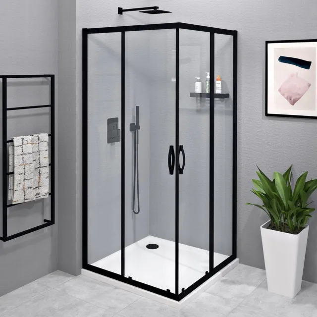 Gelco Sigma Simply Black douchecabine vierkant 90x90x190 cm mat zwart