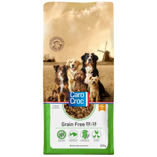 CaroCroc Grain Free hondenvoer droog
