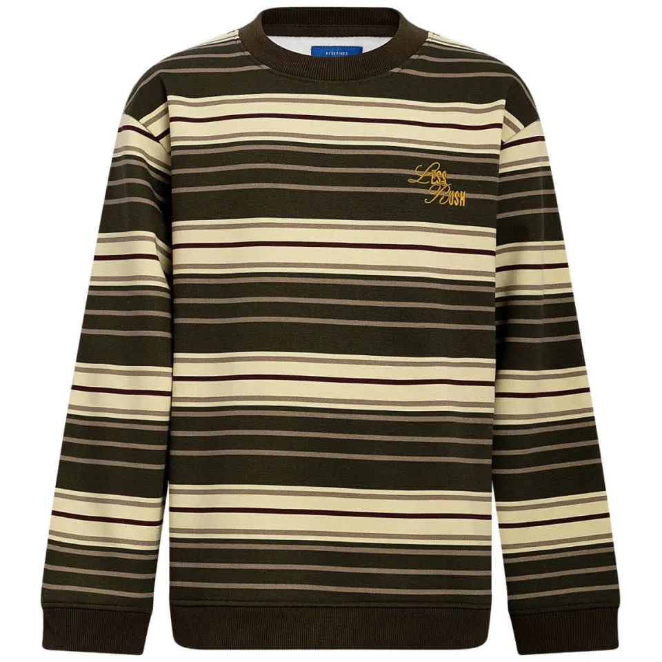 Redefined Rebel gestreepte sweater - groen, foto 2