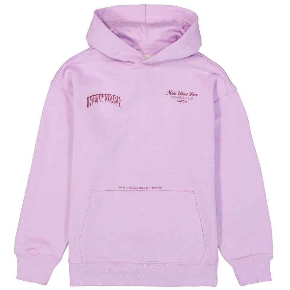 Garcia hoodie met backprint lila, foto 2