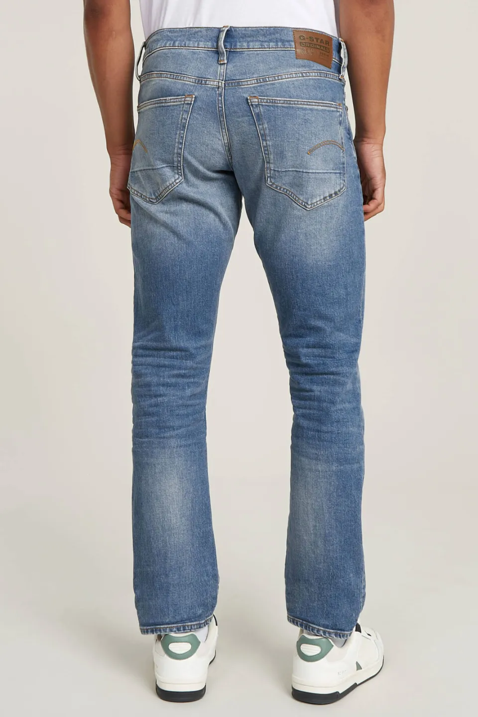 G-Star Raw G-STAR 3301 straight tapered fit jeans worn in azure blauw, foto 4