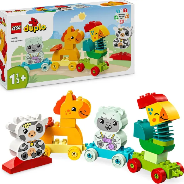 Lego DUPLO Mijn eerste dierentrein Educatief Peuterspeelgoed op Wielen 10412, foto 2