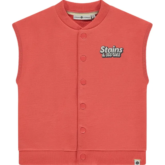 Stains&Stories gilet oranje Koraaloranje