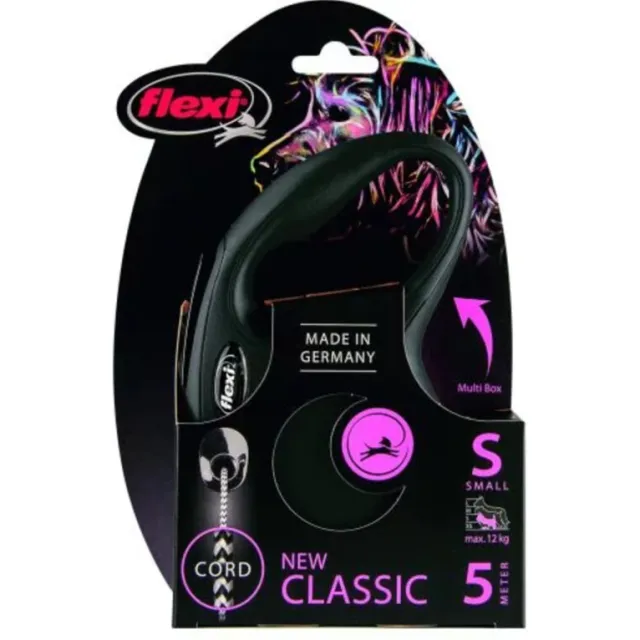 Flexi New Classic Cord rollijn 5 m zwart, foto 2