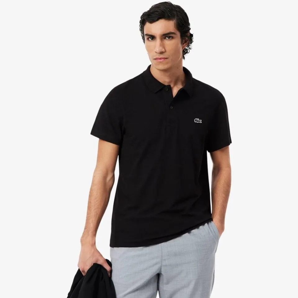 Lacoste Regular Fit Polo Heren zwart, foto 3