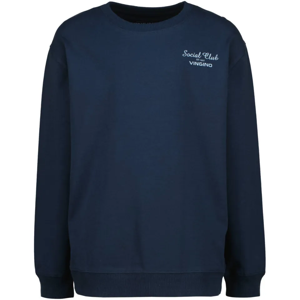 Vingino pyjama met backprint donkerblauw donkerblauw/blauw, foto 2