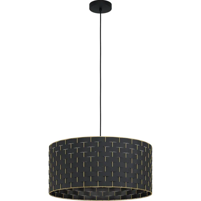 EGLO Marasales Hanglamp - E27 - Ø 55 cm - Zwart|Koper Zwart;Zwart;Messing;