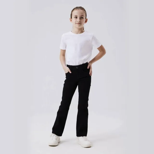 NAME IT KIDS bootcut fit jeans NKFPOLLY black denim